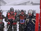 Brigadier Hufler mit seiner Patrouille am Start.