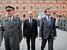 V.l.: Generalstabschef Edmund Entacher, Minister Gerald Klug und Ex-Minister Norbert Darabos.