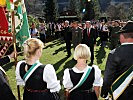 Die Militärmusik Salzburg spielte während des Abschreitens der Front den Generalmarsch.