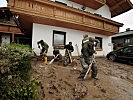 In Tirol konzentriert sich das Bundesheer auf Aufräumarbeiten.