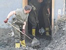 Die Soldaten aus der Strucker-Kaserne bei der Arbeit.