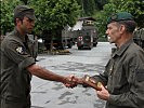 Oberst Franz Pritz bedankt sich im Namen des Militärkommandos Salzburg für den Einsatz.