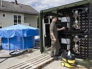 Eine Osmoseanlage wurde im Vorjahr nach einem Hochwasser in OÖ eingesetzt, um frisches Wasser für die Bevölkerung zu erzeugen.