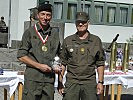 Oberstleutnant Leopold Winkler, l., und Oberst Johannes Grißmann.