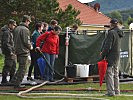 Die ABC-Abwehrsoldaten trainierten die Versorgung der Bevölkerung mit Trinkwasser.