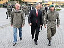Bundeskanzler Werner Faymann und Verteidigungsminister Gerald Klug besuchten das Jägerbataillon 18 im steirischen St. Michael.