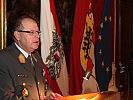 Brigadier Hufler bei seiner Ansprache.