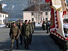 V.l.: Brigadegeneral Hagemann, Brigadier Pronhagl, Bürgermeister Rohrmoser und Oberst Jank.