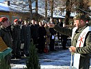 Militärpfarrer Richard Weyringer segnete das Mahnmal.