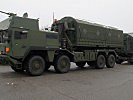 Das Hakenladesystem MAN 38.440 zählt zu den modernsten Transportsystemen beim Versorgungsregiment 1.