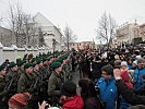 Beim Fototermin mit den Rekruten war der Andrang groß.