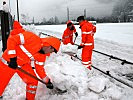 Villacher Pioniere räumen den Verschiebebahnhof frei.