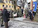 Schon vor der Angelobung gab es eine Totenehrung beim Kriegerdenkmal.