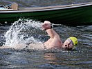 Josef Köberl unterwegs im eiskalten Grundlsee.