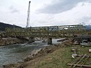 Die fertige Brücke über die Taurach.