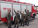 Die Soldaten bei der Freiwilligen Feuerwehr Thalgau.