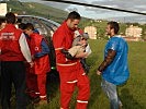 ...bei Hilfseinsätzen in Bosnien.