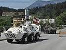 Die Radpanzer sind für die Ausbildung bis Ende März in der Walgau-Kaserne stationiert. (Bild: Archiv)