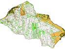 Orientierungslauf-Spezialkarte Badersdorf im Maßstab 1:15 000.