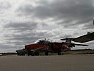 Die Jets der "Tigerstaffel" im Morgengrauen an der Flightline.