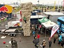 viel Geschick und Konzentration waren am Kletterturm gefragt.