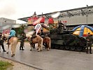 Haflinger und "Ulan" begeisterten die Kinder.