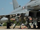 Die Eurofighter wurden vor Ort durch österreichische Techniker gewartet.