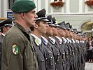 Die jungen Wachtmeister sind am Ennser Stadtplatz angetreten.