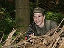 Ich habe schon als Kind mit zehn Jahren an Schießbewerben in meinem Heimatort in Tirol teilgenommen, erzählt der Biathlet Christopher Tauber.