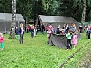 Lager-Feeling bei den Kindern in der Krobatin-Kaserne.