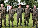 Eine Delegation der Bundeswehr mit dem neuen Brigadekommandanten Brigadier Hofbauer.