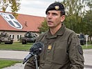 Der neue Brigadekommandant Brigadier Hofbauer bei seiner Ansprache.