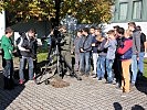 Das Interesse an der Funktionsweise eines Grantwerfers war sehr groß.