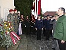 Vor der Angelobung fand eine Totenehrung statt.