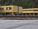 Die Soldaten bei der Verabschiedung in der Standschützen-Kaserne.