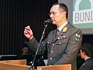 Militärkommandant Brigadier Rudolf Striedinger bei seiner Ansprache.