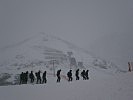 Der Baupionierzug des Militärkommandos Tirol im Hochgebirge.