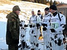 Brigadier Braunstein gibt den Soldaten der deutschen Mannschaft letzte Tipps vor dem Start.