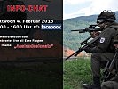 Info-Chat auf facebook am Mittwoch zwischen 14:00 und 16:00 Uhr.