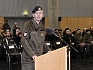 Brigadier Wagner bei seiner Festansprache.