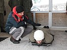 Vizeleutnant Roland Wolf am Start bei der Einweisung.