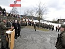 Militärkommandant Ernst Konzett bei seiner Ansprache.