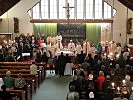 Festliche Stimmung in der Soldatenkirche beim Pontifikat.