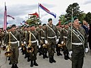 Die Militärmusik Oberösterreich unter Musikmeister Vizeleutnant Josef Strasser.