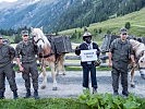 Auch einige in Österreich lebende Flüchtlinge beteiligten sich am Marsch.