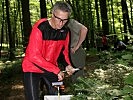 Oberstleutnant Stefan Lekas, der Ausbildungs- und Sportverantwortliche der "Siebenten" beim letzten Posten.