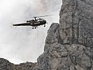 Nur die Alouette III bewältigt in dieser Höhenlage die erforderlichen Lufttransporte.