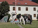 Beim Zwischenstopp in der Pontlatz-Kaserne Landeck.