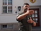 Vizeleutnant Richard Knaus, engagierter Milizsoldat des Jägerbataillons Wien 1.