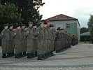 Jede Waffengattung ist vetreten: die Soldaten des Kontingentes.